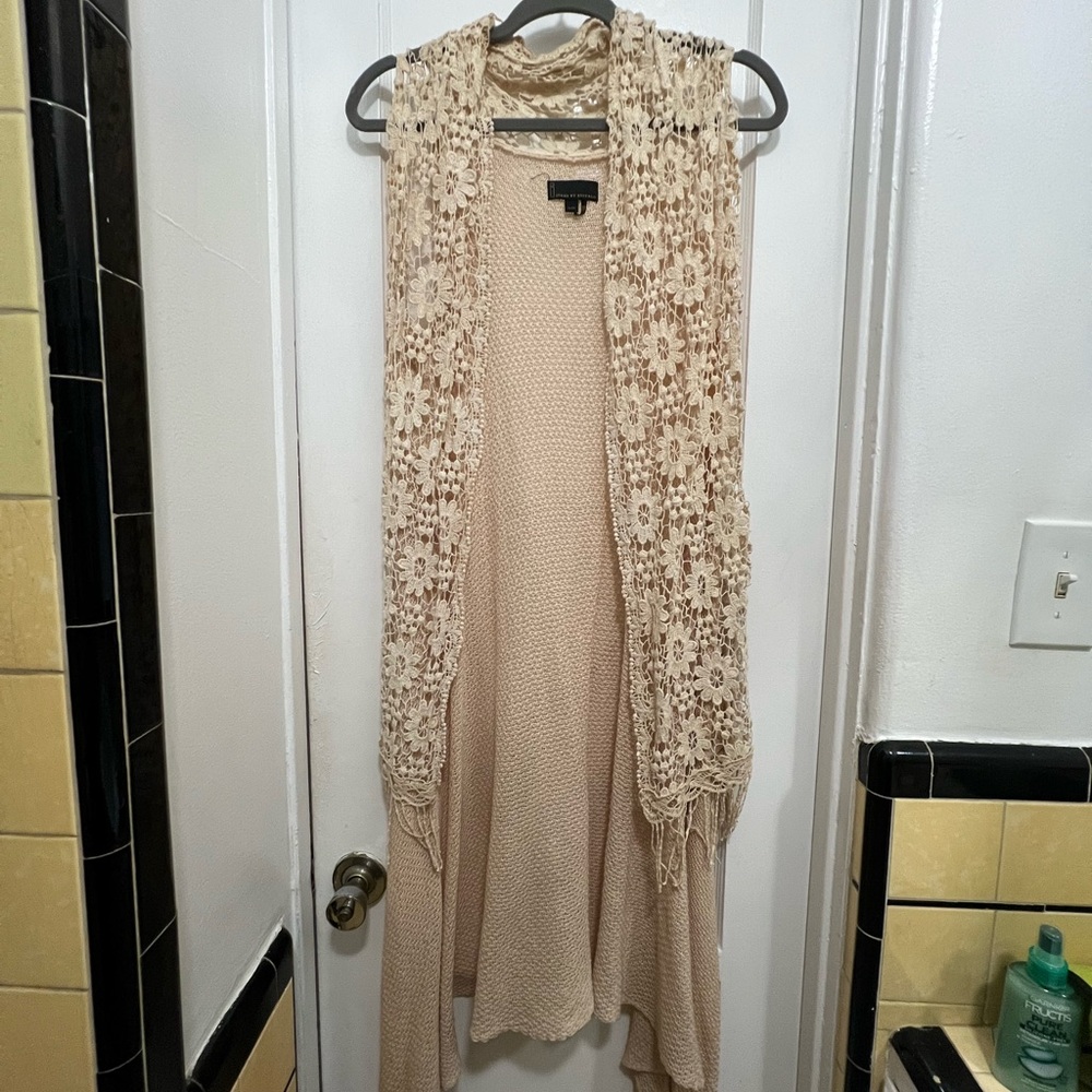 iJeans by Buffalo Cream Lace Vest